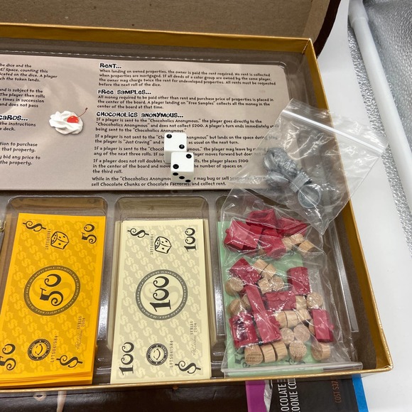 Chocolate Opoly Monopoly Board Game Original Box - Preowned Complete - Picture 5 of 8